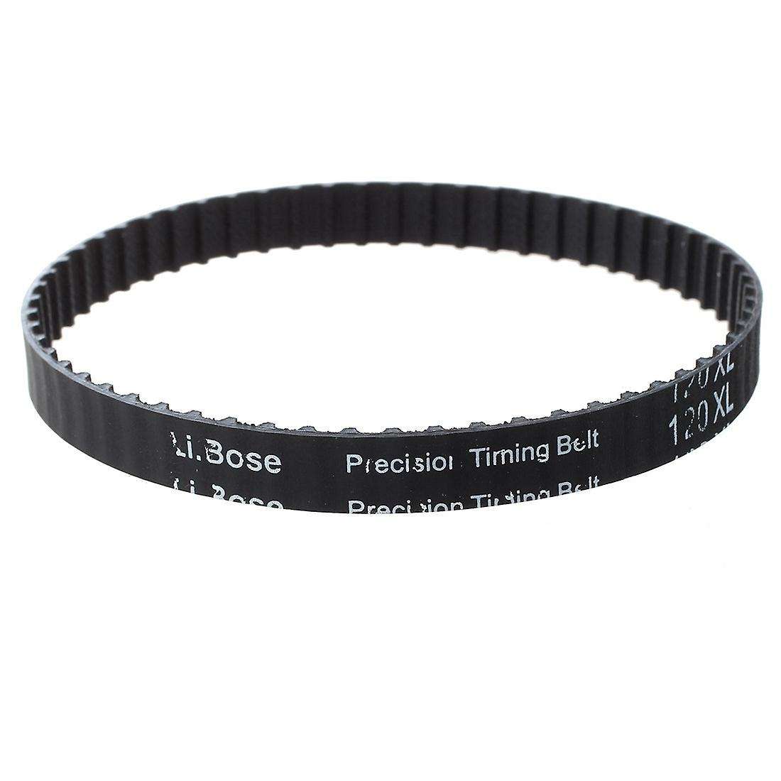 10mm Wide 5.08mm Pitch 60 Teeth 60t Cog Timing Belt Black 120xl