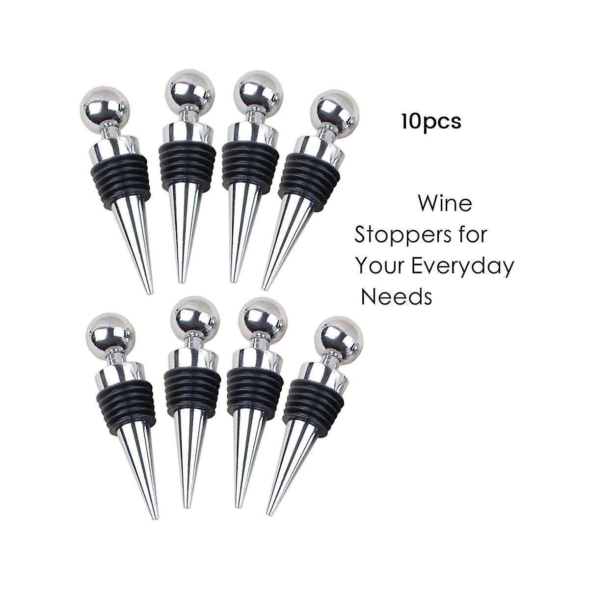 10pc Bottle Stopper Wine Storage Twist Cap Plug Reusable Vacuum Sealed Bottle Cap Champagne Stopper