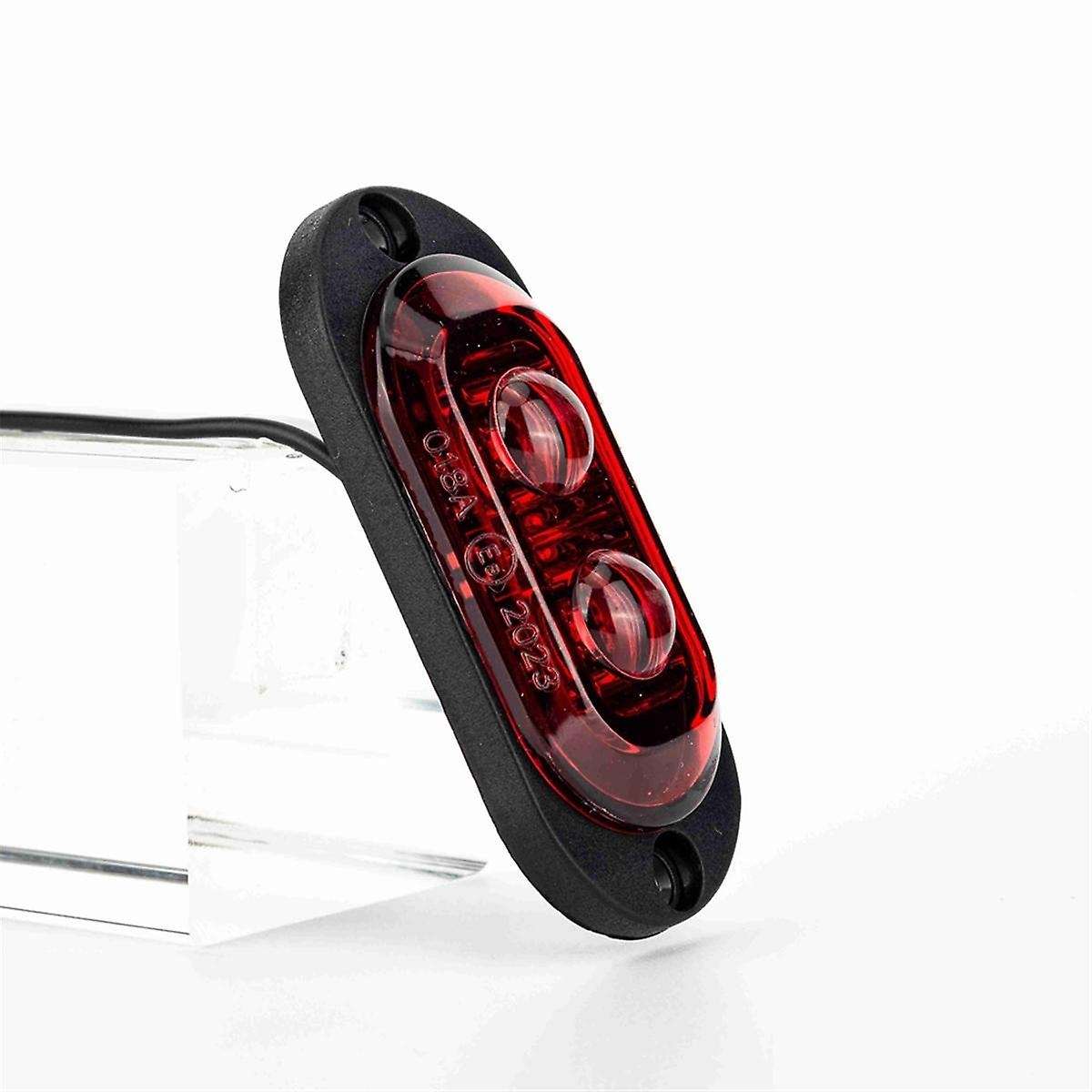 10Pcs 12V-24V 2LED Car Side Marker Lights Turn Signal Lights Indicator Lights Taillight for Trailers