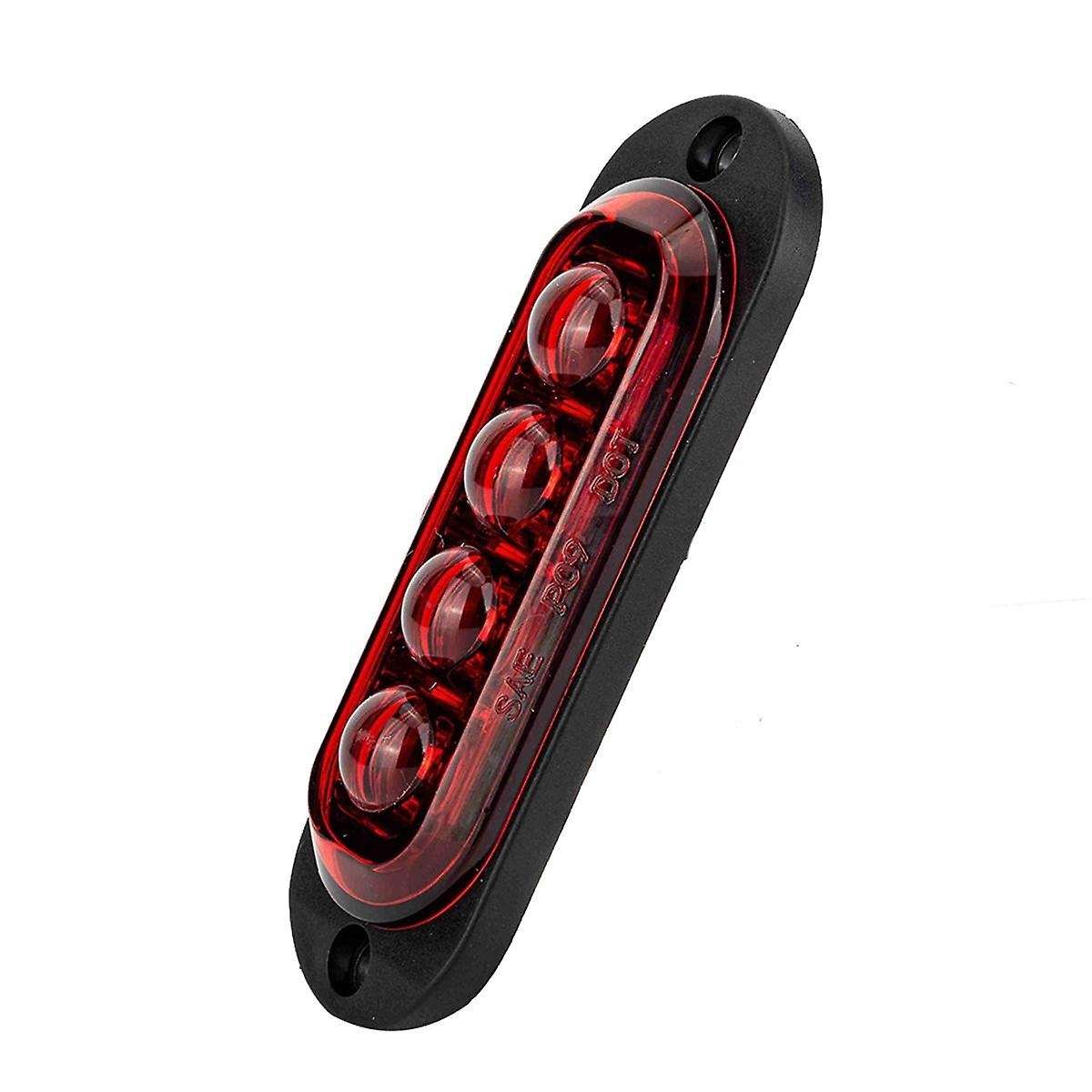 10Pcs 12V-24V 4LED Car Side Marker Lights Turn Signal Lights Side Indicator Lights Taillight for Tra