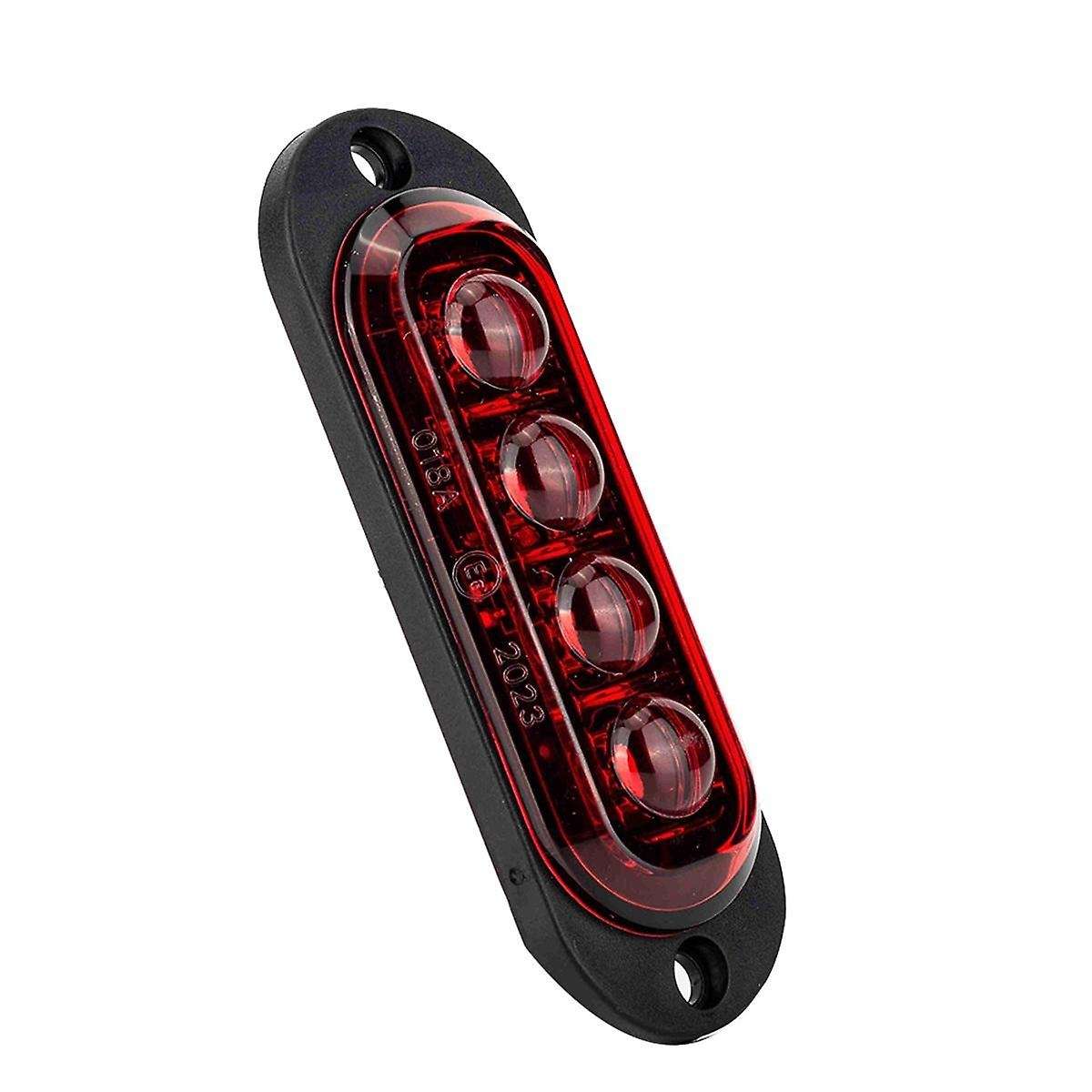 10Pcs 12V-24V 4LED Car Side Marker Lights Turn Signal Lights Side Indicator Lights Taillight for Tra