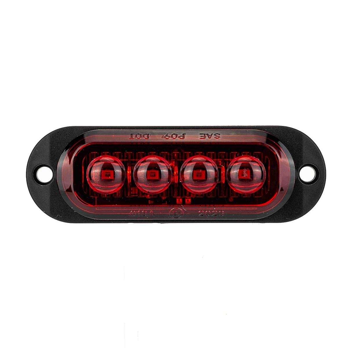 10Pcs 12V-24V 4LED Car Side Marker Lights Turn Signal Lights Side Indicator Lights Taillight for Tra