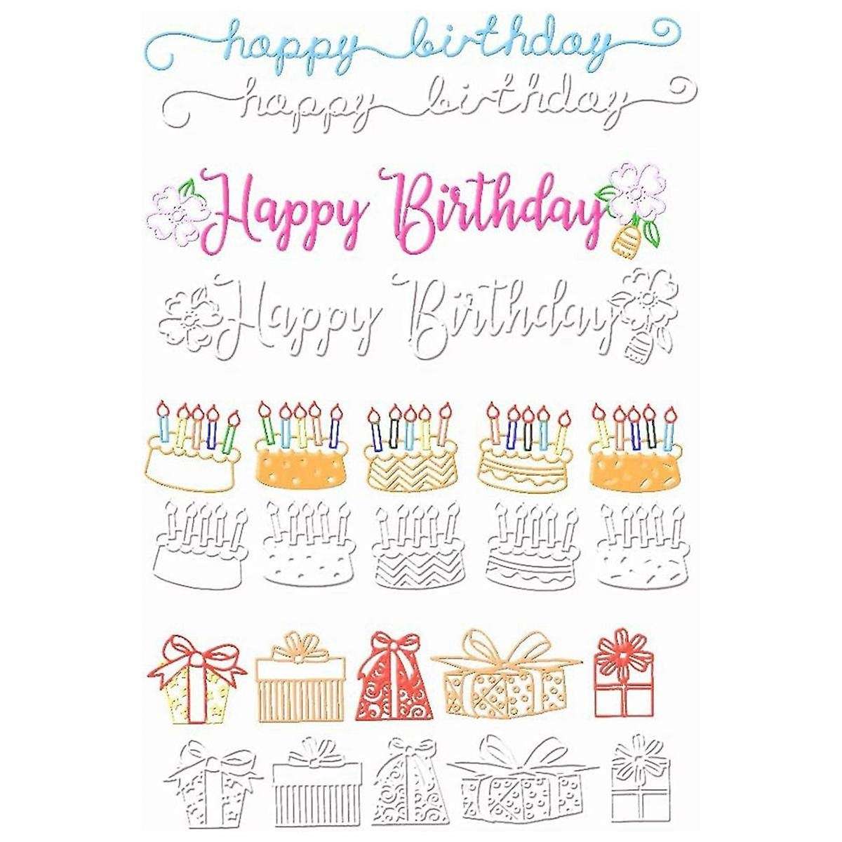 10Pcs 15X3cm Flower Leaf Star Plastic Embossing Folder DIY Craft Template Stencils Scrapbook Paper C