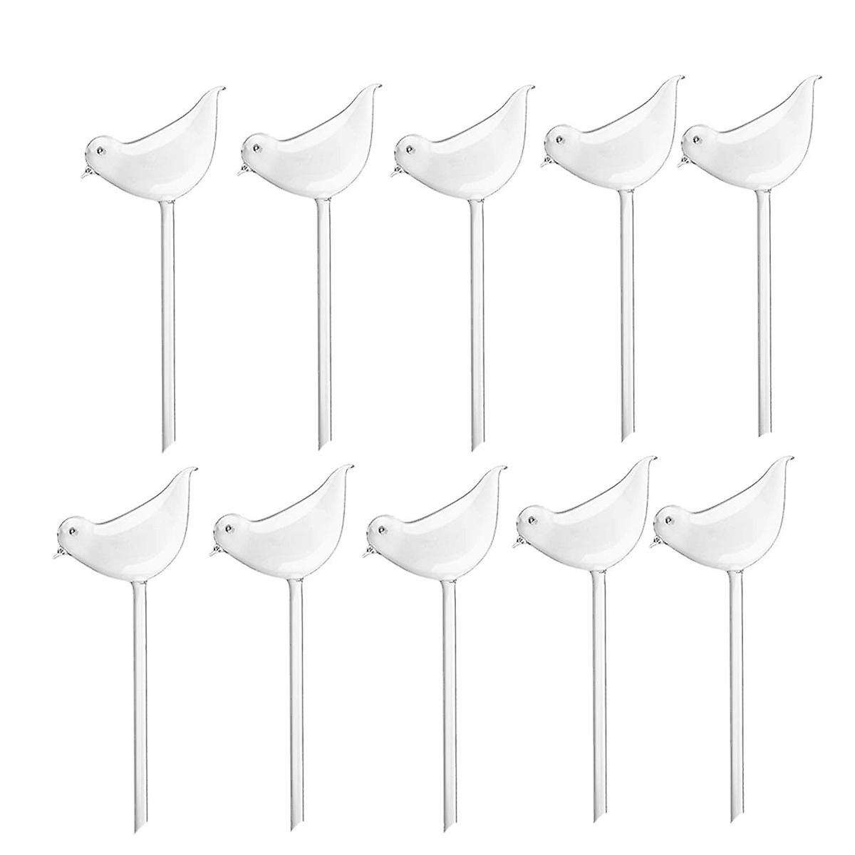 10pcs Auto Drip Irrigation Automatic Dripper Bird Shape Flower Pot Waterer for Plants Flower Watere