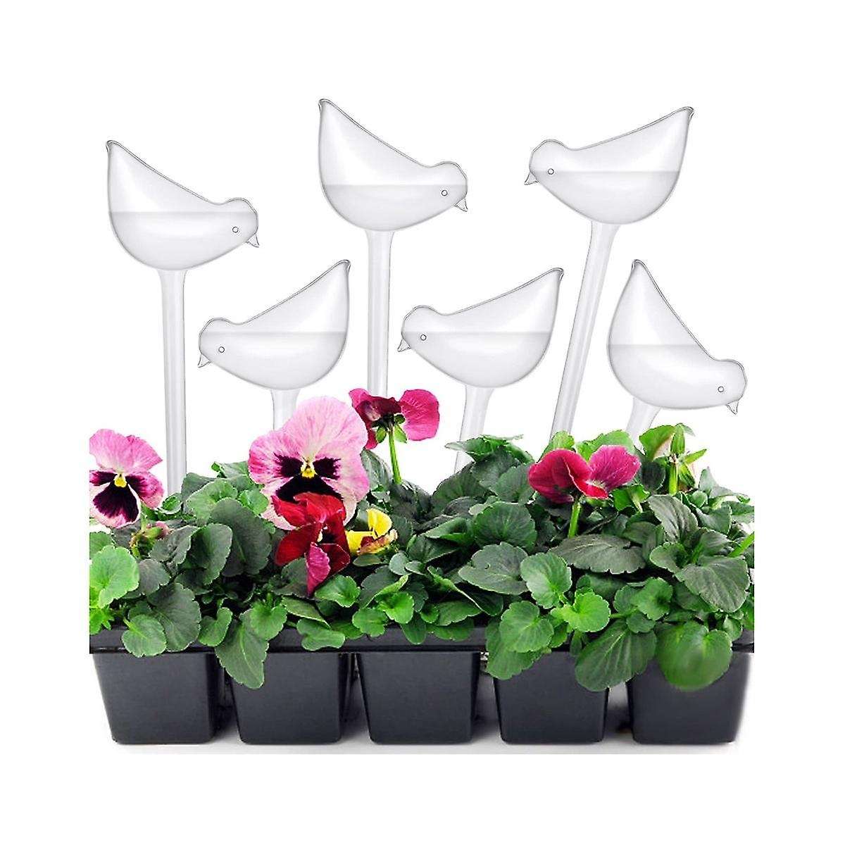 10pcs Auto Drip Irrigation Automatic Dripper Bird Shape Flower Pot Waterer for Plants Flower Watere
