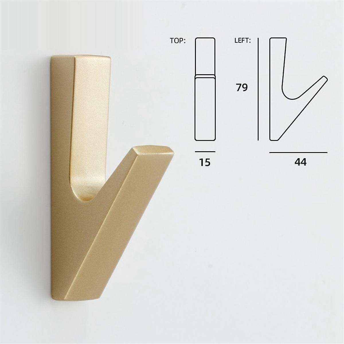 10pcs Aluminum Alloy Coat Hooks Wall Mounted Towel Hooks Robe Hooks Kitchen Bathroom Metal Hook Wall