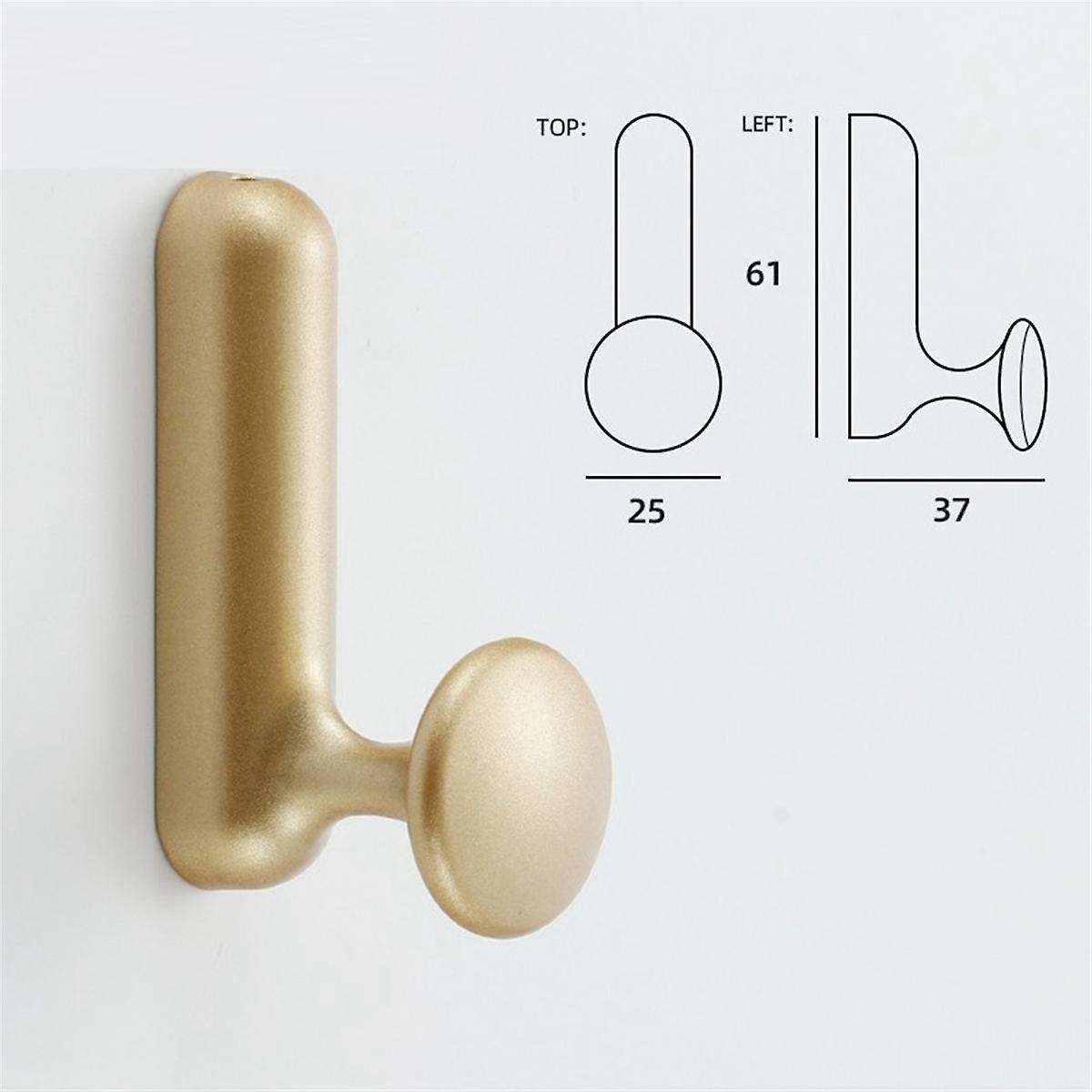 10pcs Aluminum Alloy Coat Hooks Wall Mounted Towel Hooks Robe Hooks Kitchen Bathroom Metal Hook Wall
