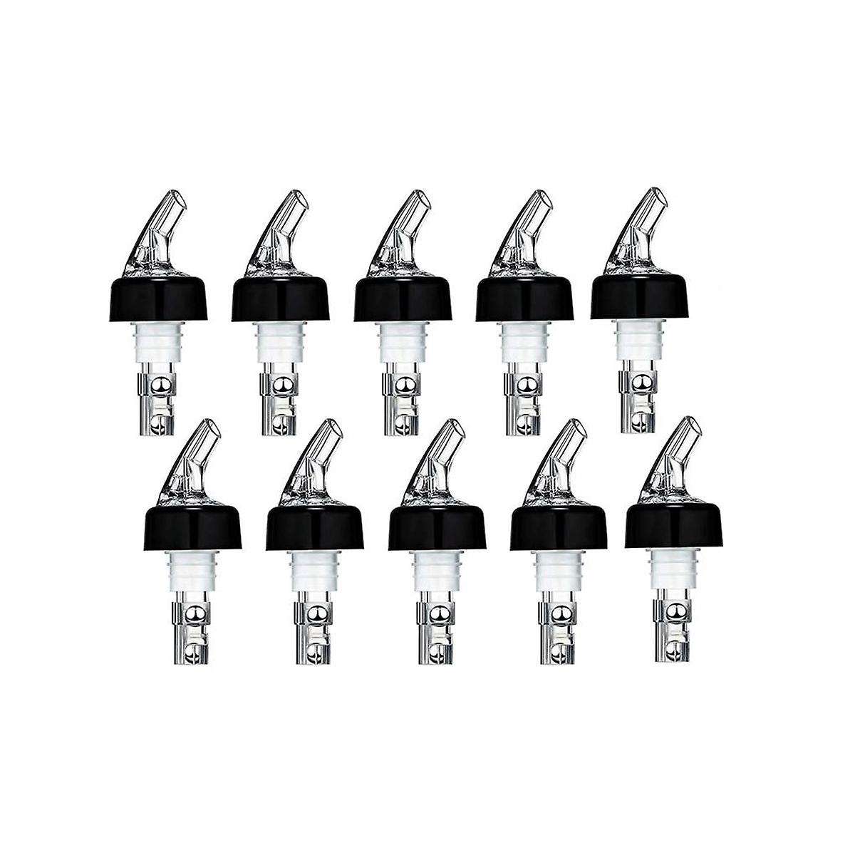 10Pcs Automatic Measured Bottle Pourer, Spout Bottle Pourer with Tail and , Liquor Bottle Pourers 1