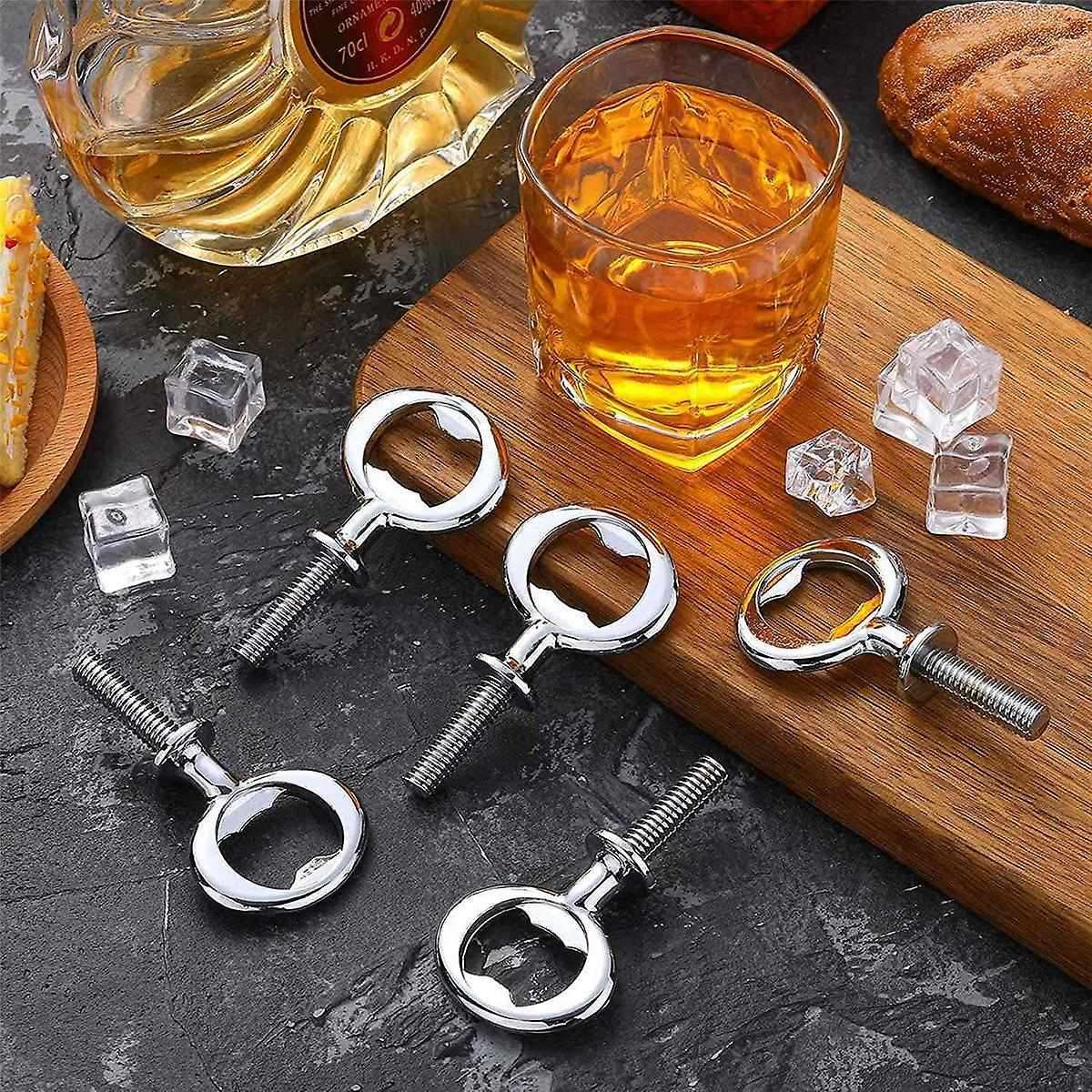 10pcs Bottle Opener Blank Diy Beer Bottle Opener Stainless Steel Flat Bottle Opener Inserts Kit Bee
