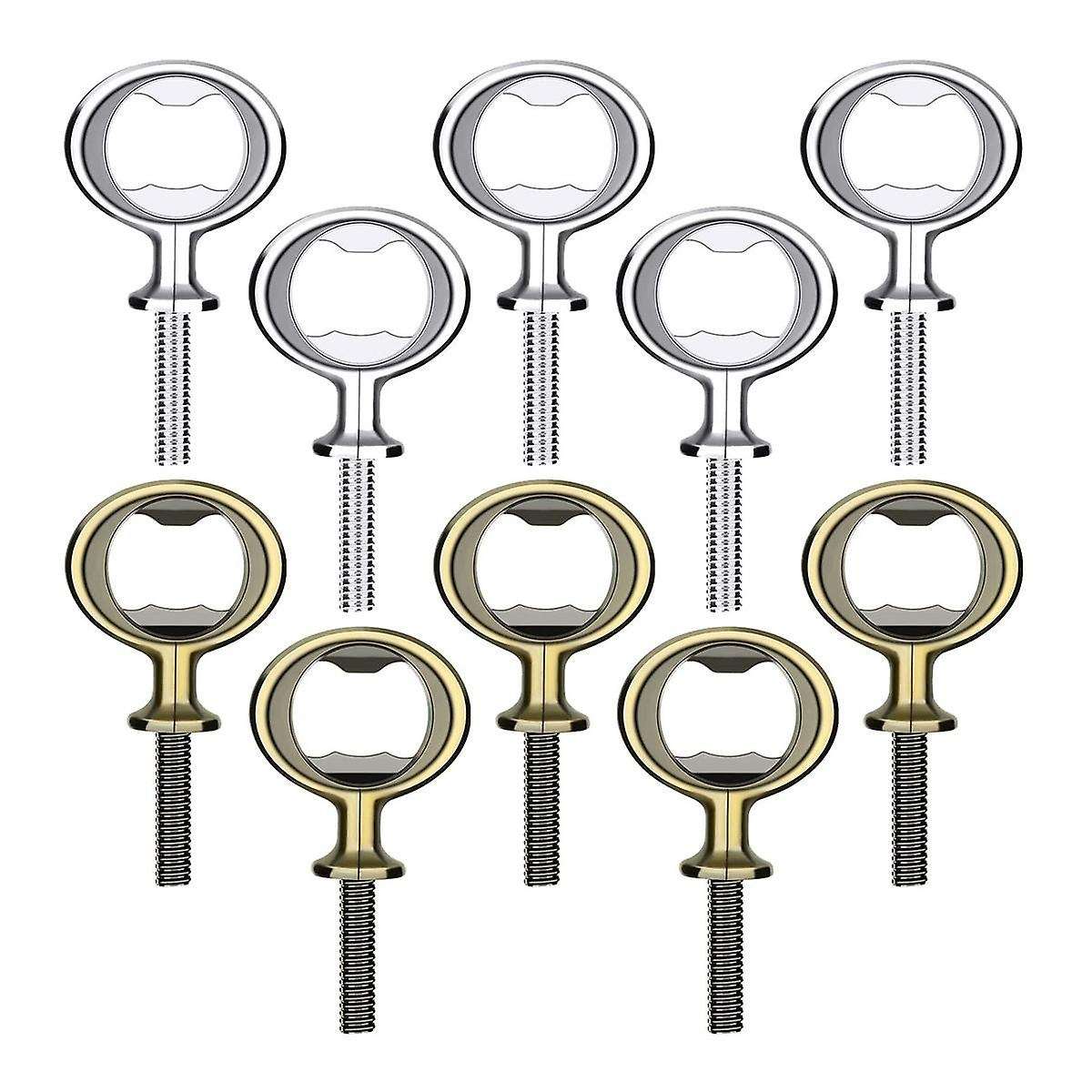 10pcs Bottle Opener Blank Diy Beer Bottle Opener Stainless Steel Flat Bottle Opener Inserts Kit Bee