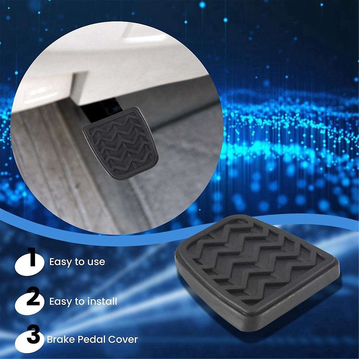 10PCS Clutch Brake Pedal Pad Rubber for 31321-52010,3132152010