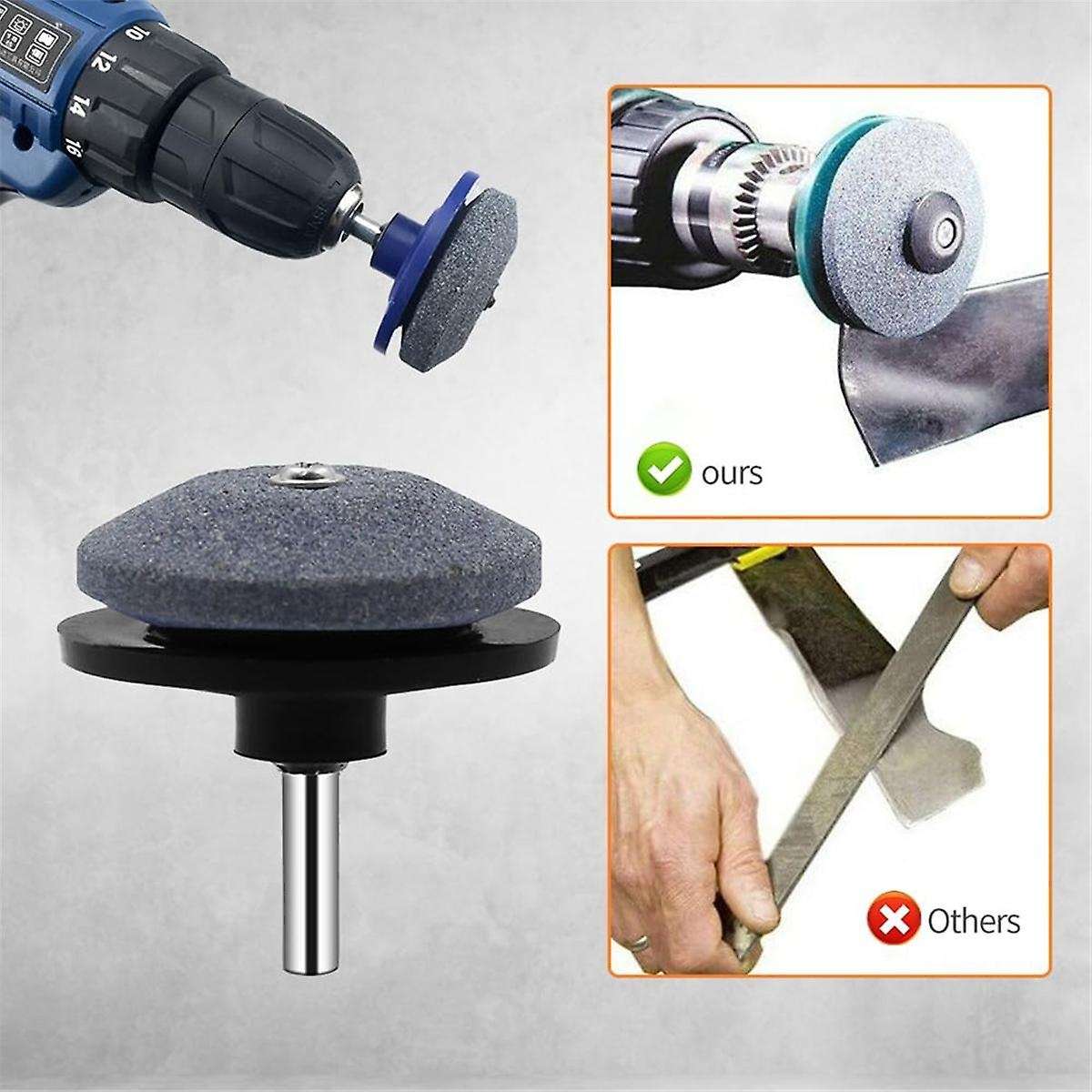 10PCS Lawnmower Dull Blade Sharpener Lawn Mower Blade Sharpener Kits Universal Blade Sharpeners for
