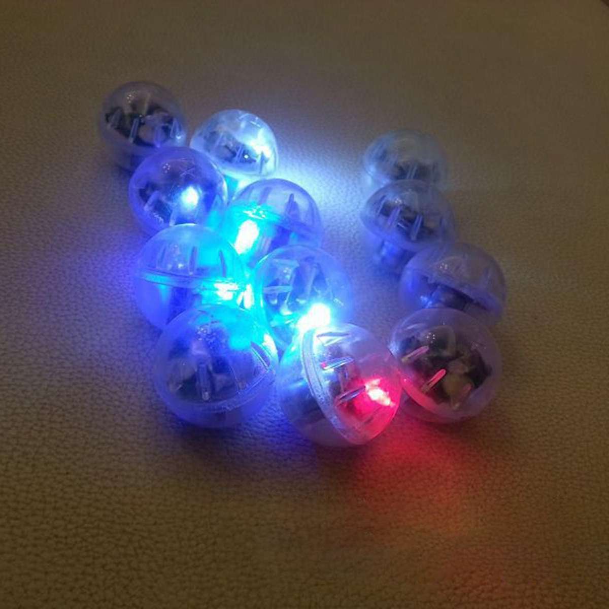 10pcs Mini Round Ball Led Balloon RGB Lights Valentine's Day Flash Lamps Compatible Lantern Christma