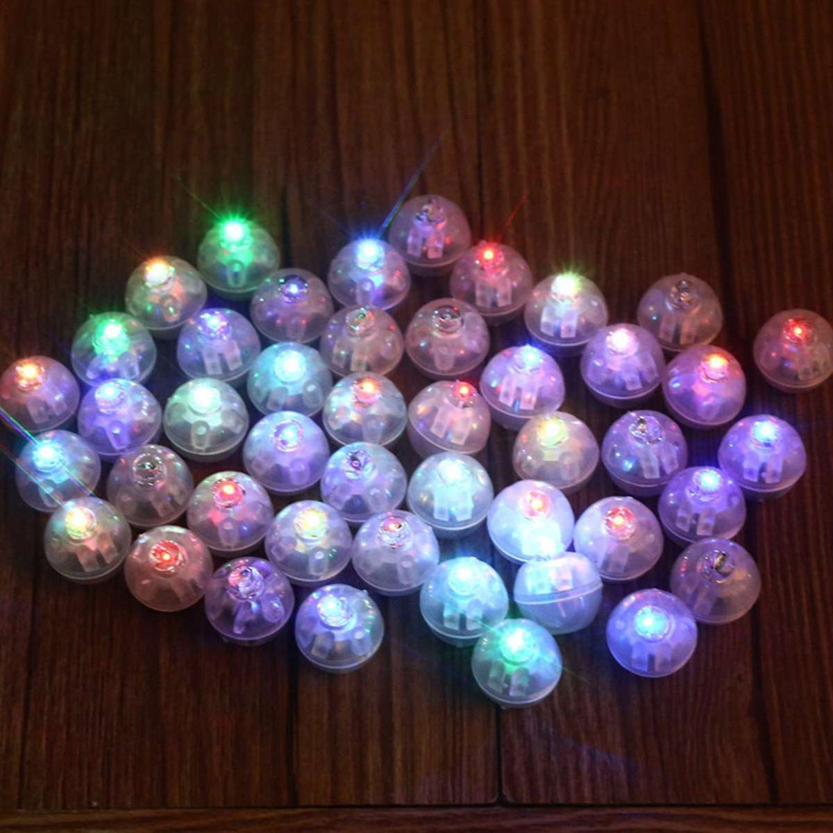 10pcs Mini Round Ball Led Balloon RGB Lights Valentine's Day Flash Lamps Compatible Lantern Christma
