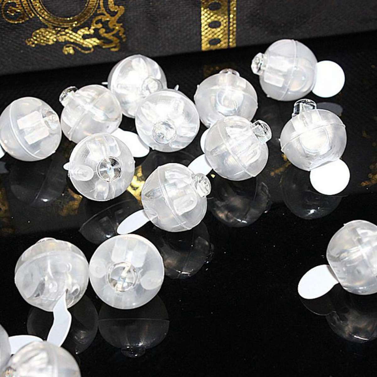 10pcs Mini Round Ball Led Balloon RGB Lights Valentine's Day Flash Lamps Compatible Lantern Christma