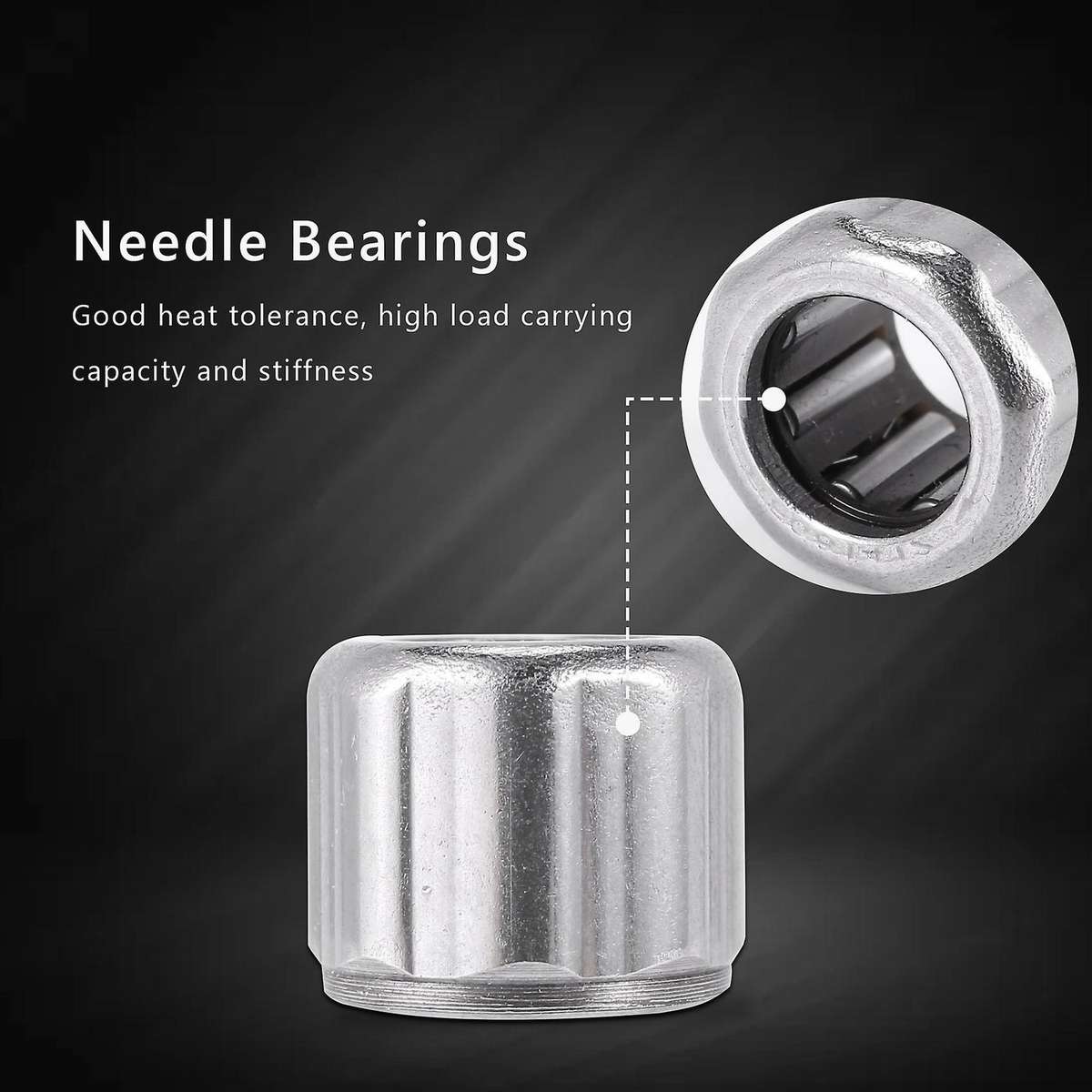 10Pcs Needle Bearing HF081412 Outer Ring Octagon One-Way Needle Roller Bearing 8X14X12mm for Manufac