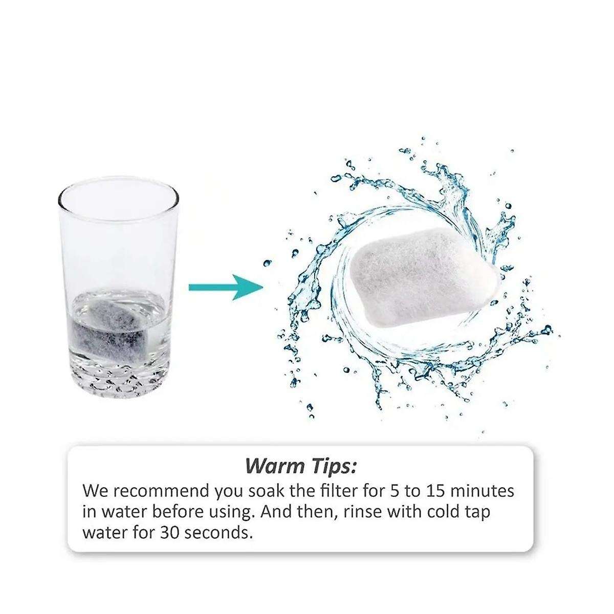 10Pcs Replacement Activated Charcoal Water for Coffee Machines