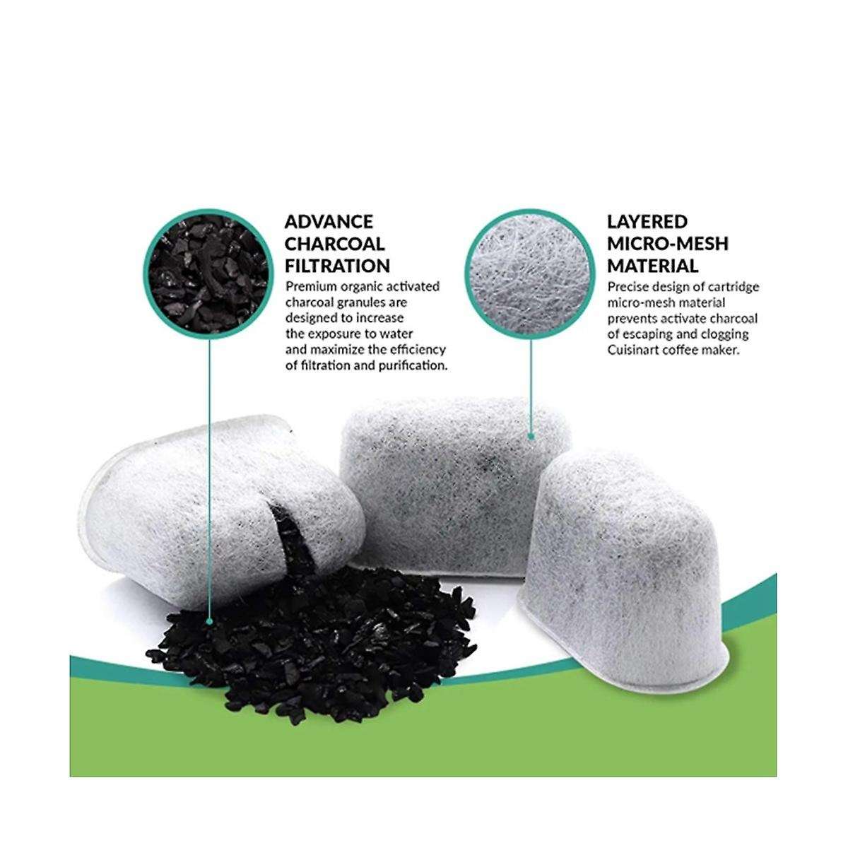 10Pcs Replacement Activated Charcoal Water for Coffee Machines