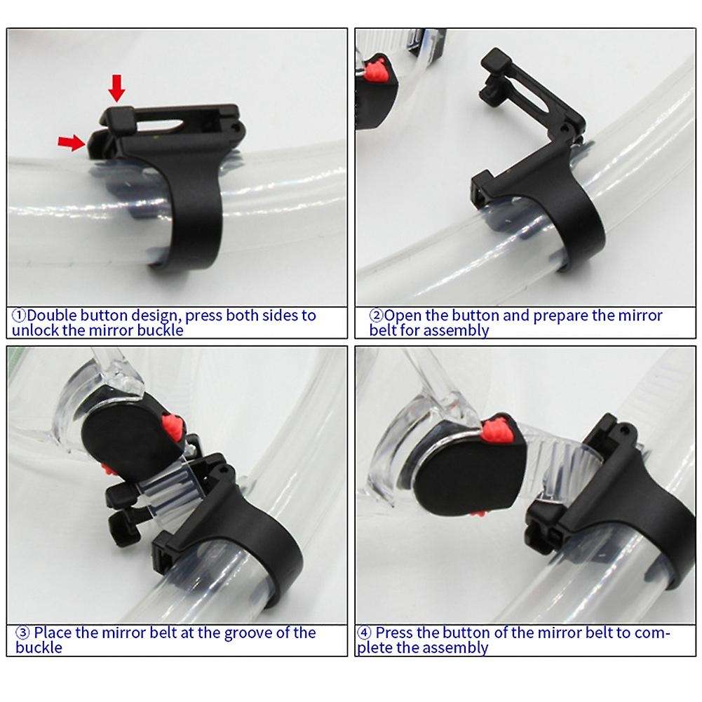 10Pcs Scuba Diving Silicone Snorkel Mask Keeper Holder Retainer Attachment Spare Part Accessories