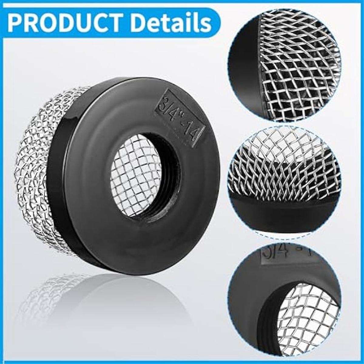 10pcs Stainless Steel Mesh Strainer  Inch -14, Aerator Screen Strainer Stainless Mesh Compatible w