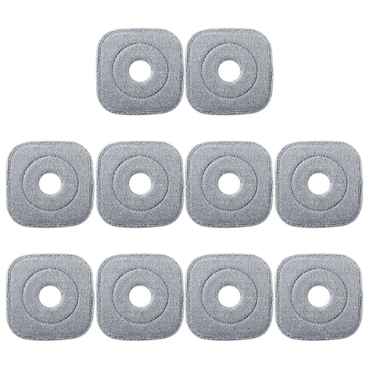 10Pcs Washable Mop Cloth for Mop Squeeze Mop Automatic Separation Rotating Cleaning Floors Mop Pads