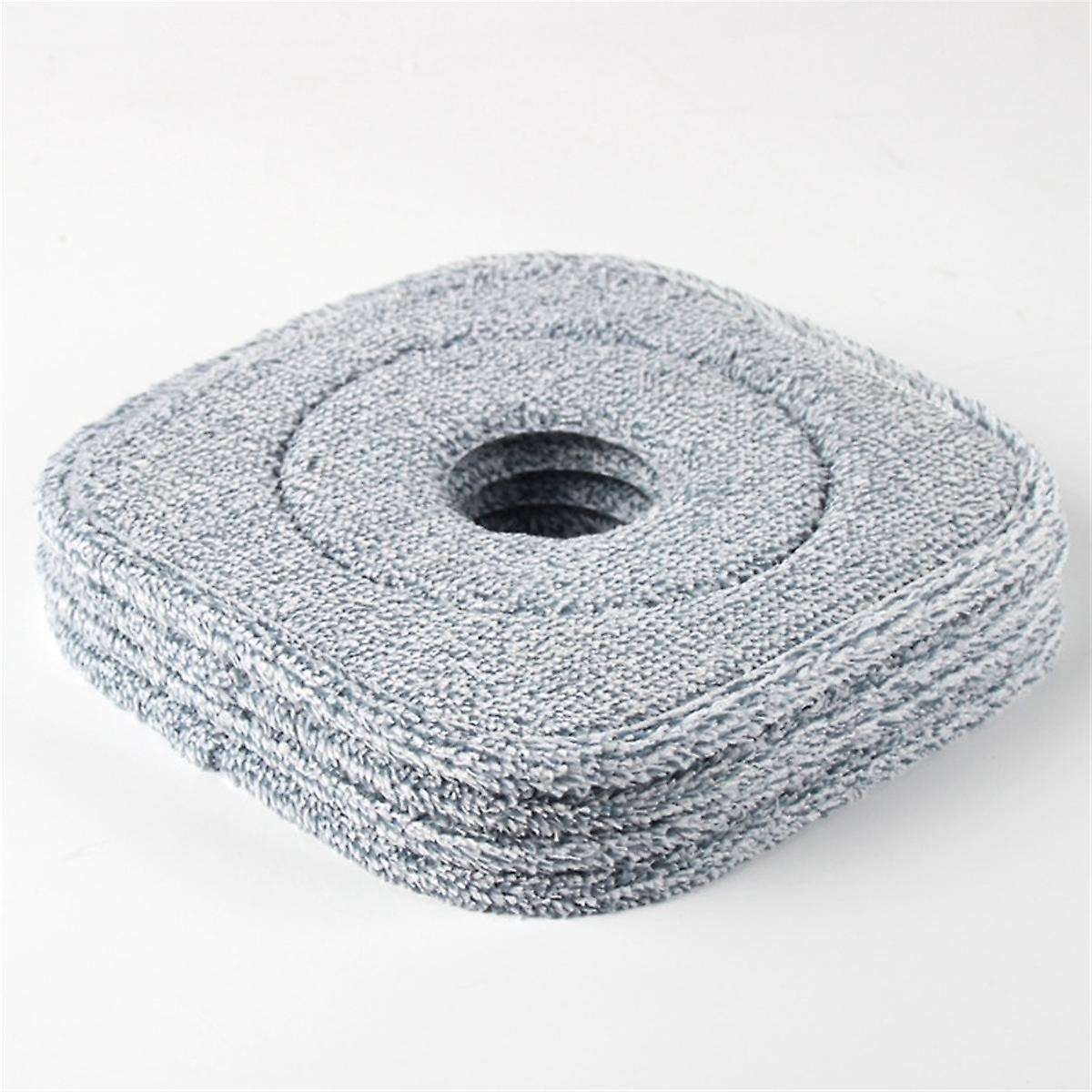 10Pcs Washable Mop Cloth for Mop Squeeze Mop Automatic Separation Rotating Cleaning Floors Mop Pads