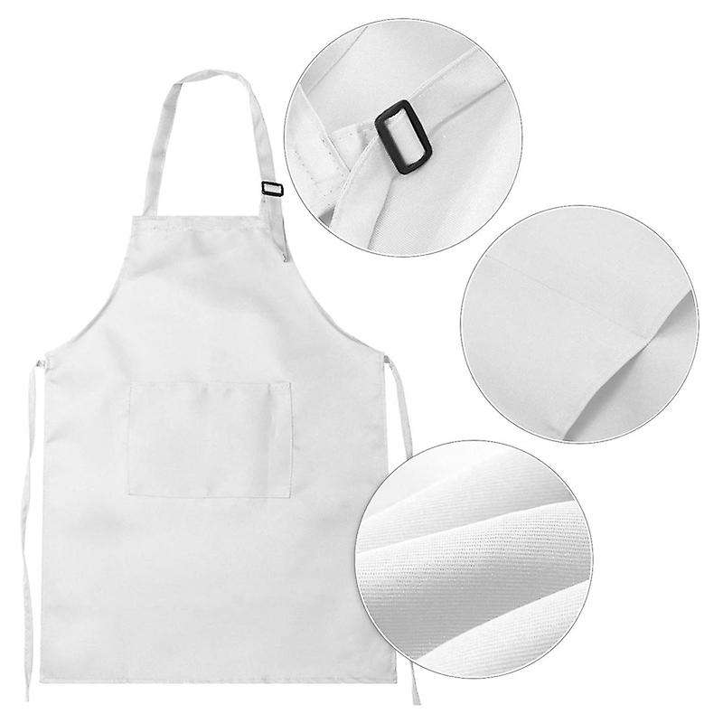 10-Piece Children's Apron and Chef Hat Set Adjustable Children's Kitchen Apron for Cooking and Paint