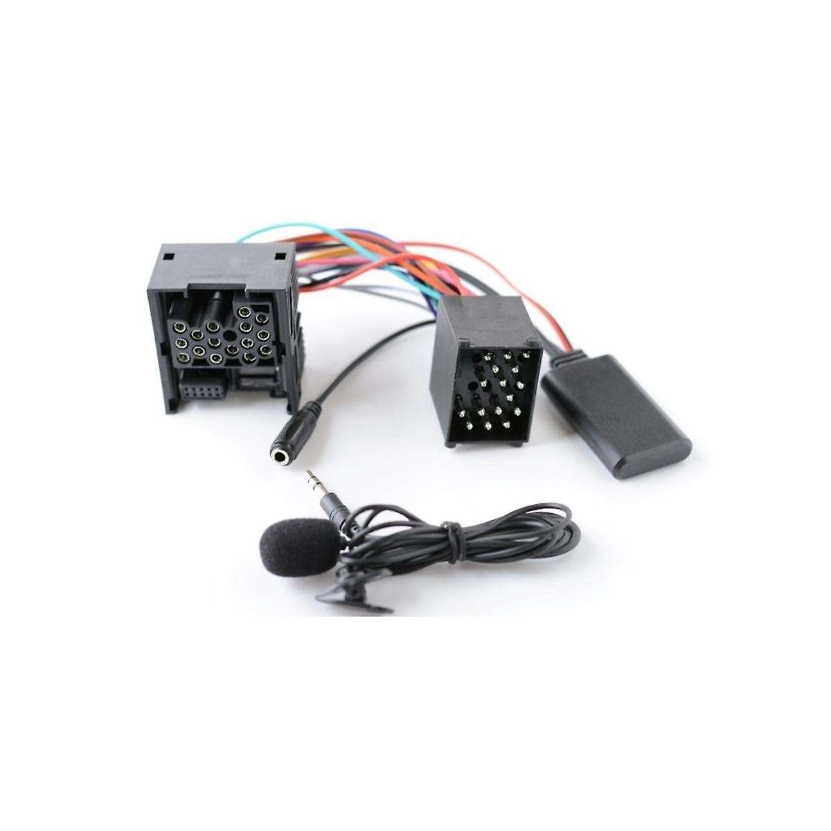 10Pin Stereo Bluetooth AUX Adapter Car Stereo Media Jack Compatible for E46