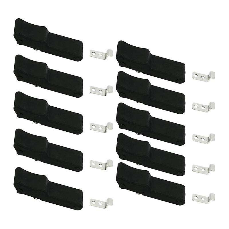 10X Flexible Soft Black Rubber Draw Latch for Cooler, Boat Compartment,Cargo Box for Sportsman 70819