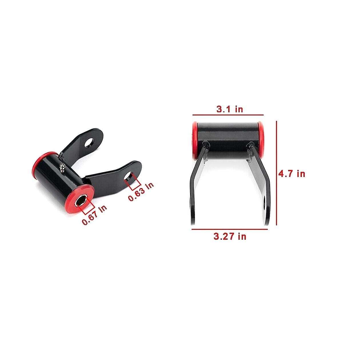 1-1.5inch Rear Lift Leaf Shackle Kit for 88-18 1500 Truck 710515