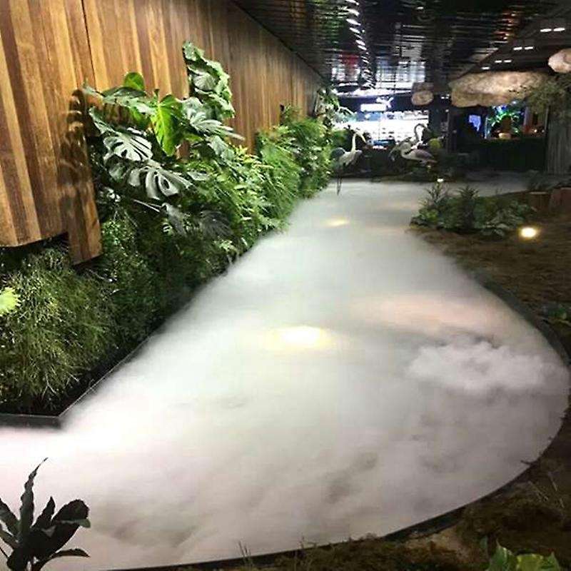 12 Heads Mist Maker Ultrasonic Mist Fogger Humidifier Water Fountain Fog Maker Machine Stainless St