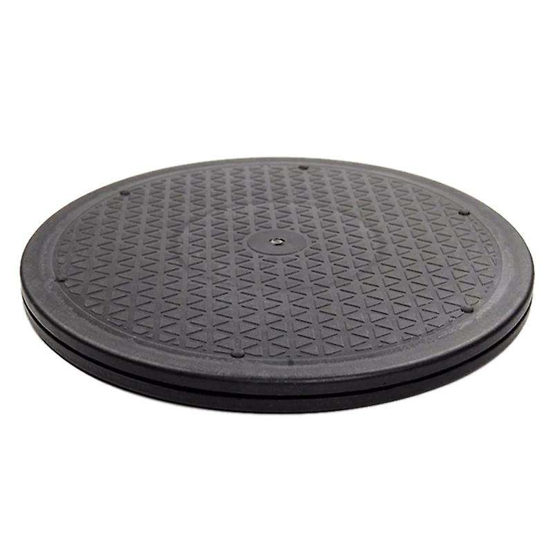 12 Inch Heavy Duty Rotating Swivel Steel Stand for Monitor Tv Turntable Lazy Susans Black Round Sha