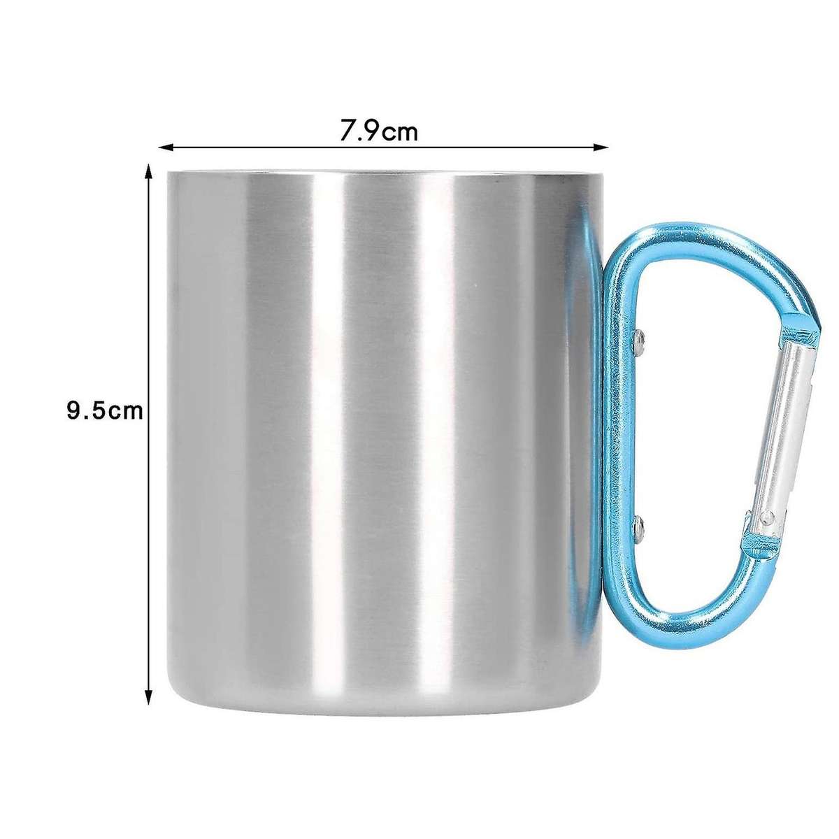 12 Oz Camping Coffee Cup Stainless Steel Home Office Coffee Cup Tea Cup Hot and Cold Drink