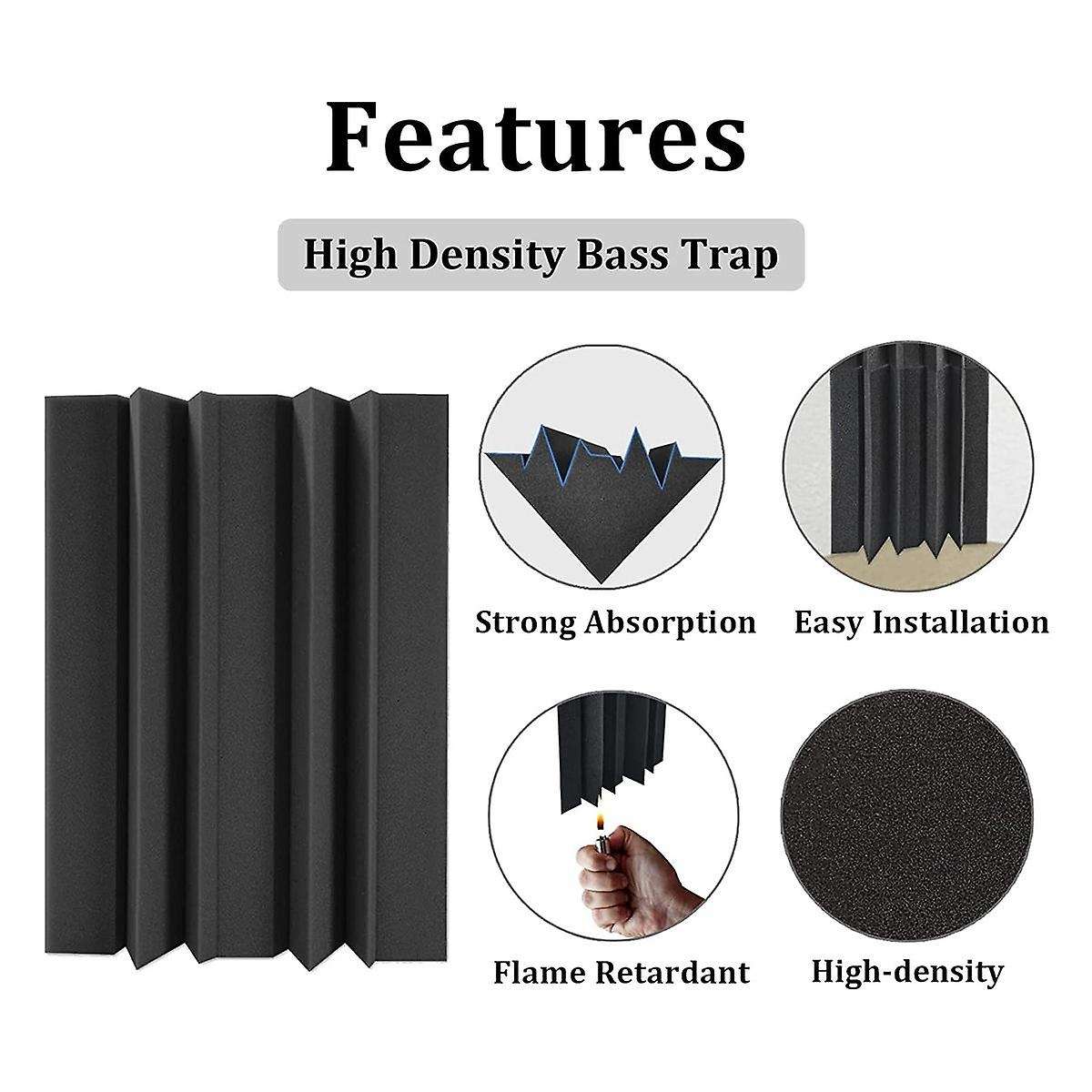 12 Pack Acoustic Foam 12 X 7 X 7inch Sound Absorbing Foam,high Density Sound Panels Insulation For