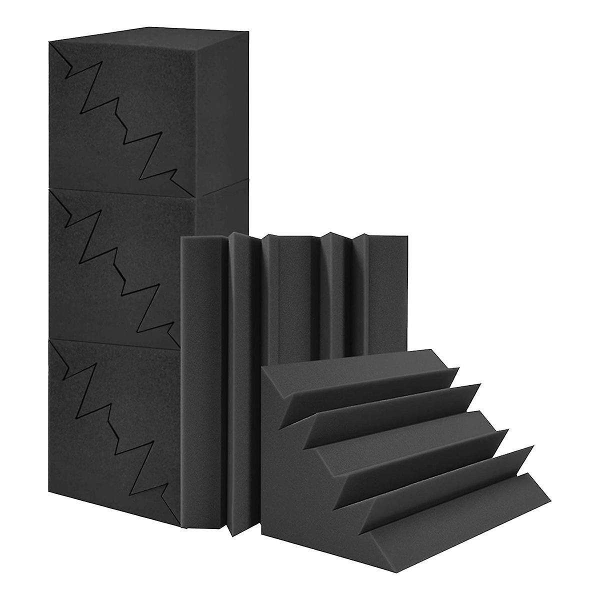 12 Pack Acoustic Foam 12 X 7 X 7inch Sound Absorbing Foam,high Density Sound Panels Insulation For