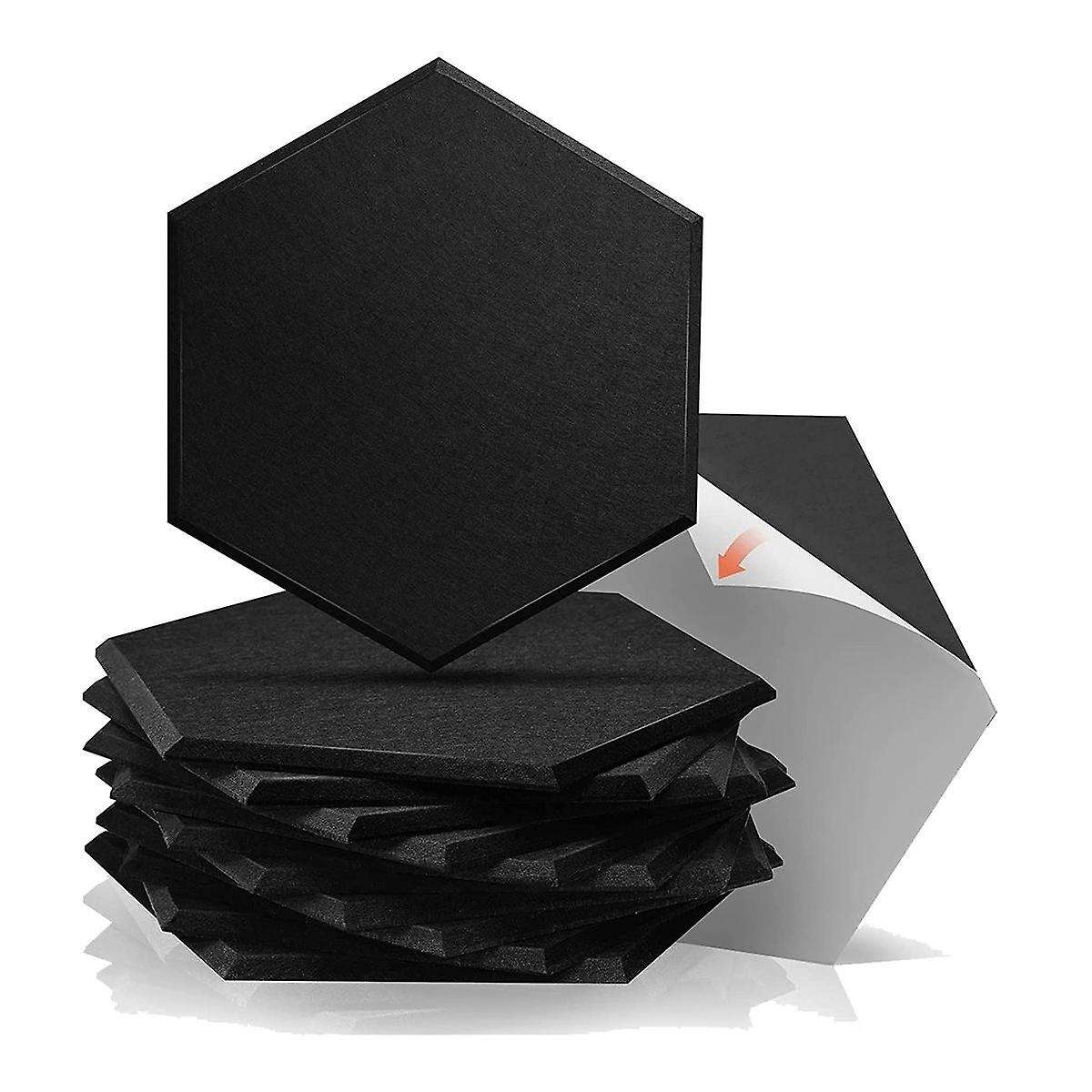 12 Pack Acoustic Panels,-adhesive Acoustic Panels,sound Proof Foam Panels,soundproof Wall Panels,bl