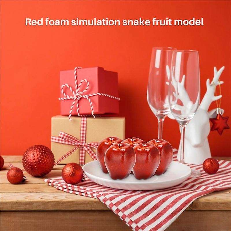 12 Pcs Fruit Apples Artificial Apples Lifelike Simulation Red Apples Home House Decor for Still Life
