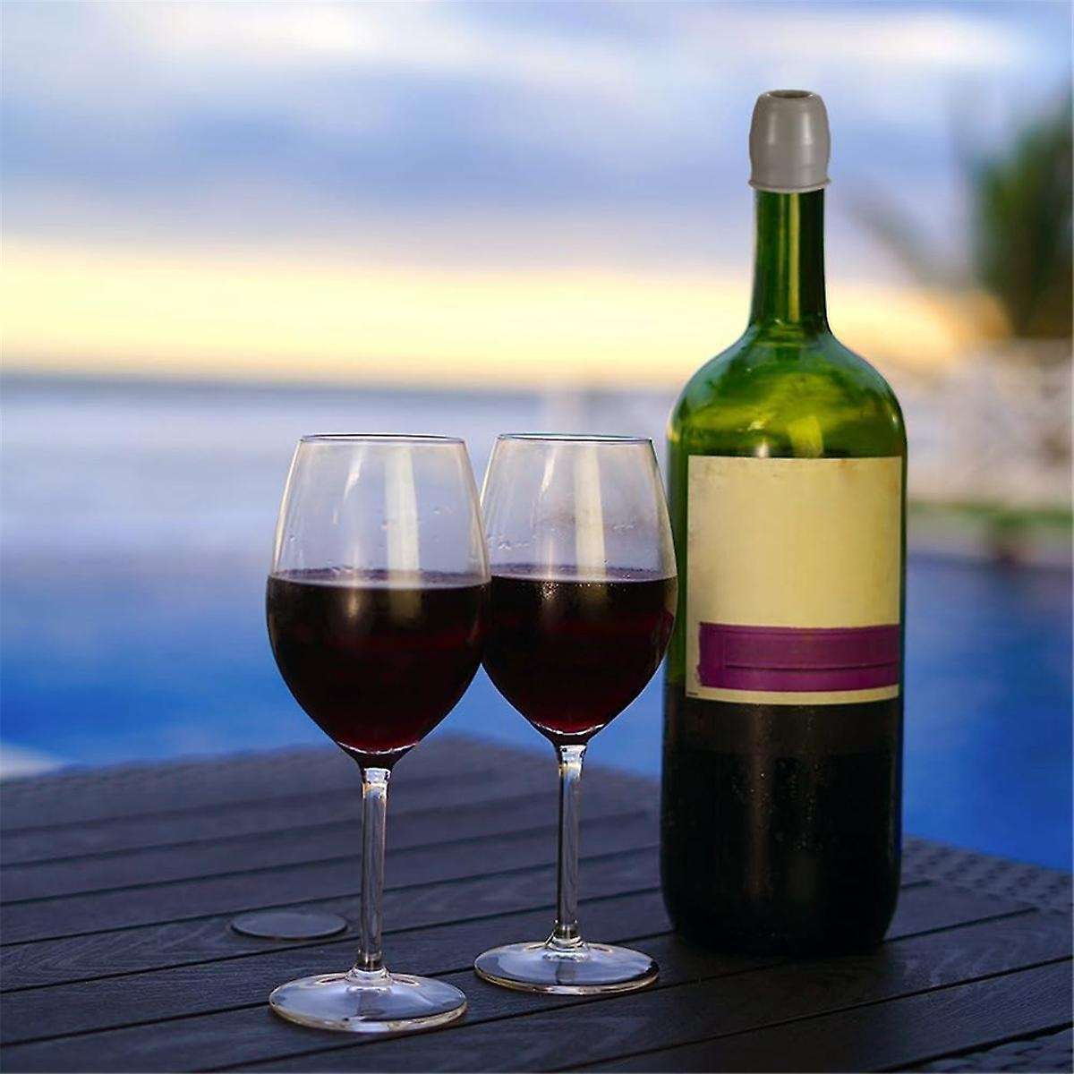 12 PCS Wine Stoppers for Wine Bottles, Reusable Sparkling Wine Bottle Stopper Wine Sealer for Wine B