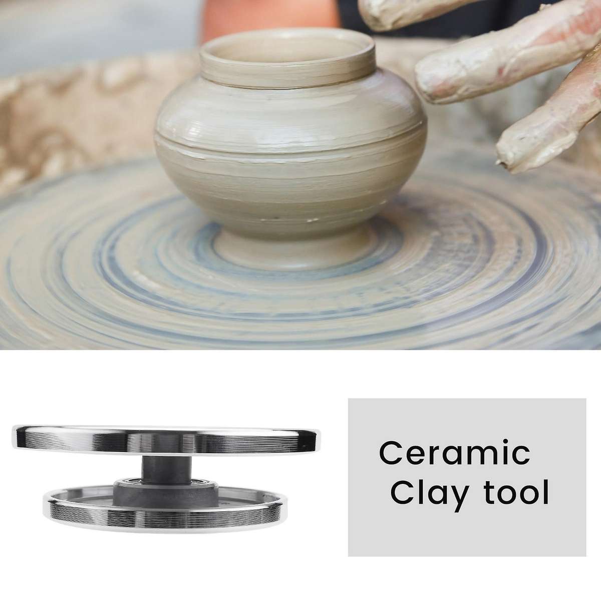 12/15cm Double Face Use Aluminum Turntable for Ceramic Clay Sculpture Platform Pottery Wheel Rotati