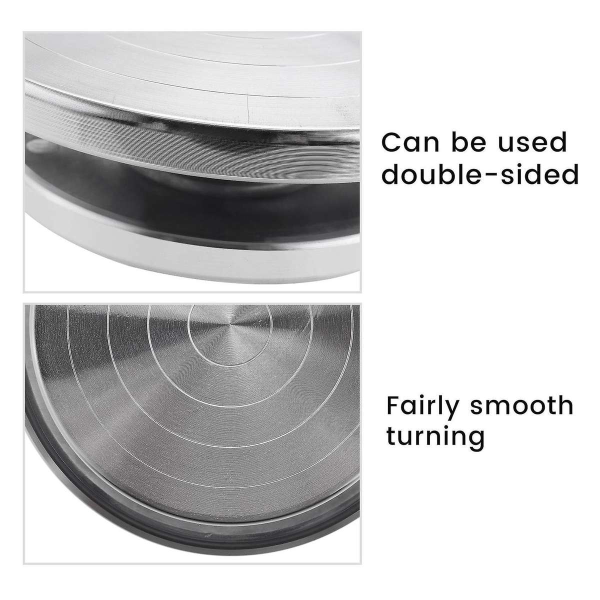 12/15cm Double Face Use Aluminum Turntable for Ceramic Clay Sculpture Platform Pottery Wheel Rotati