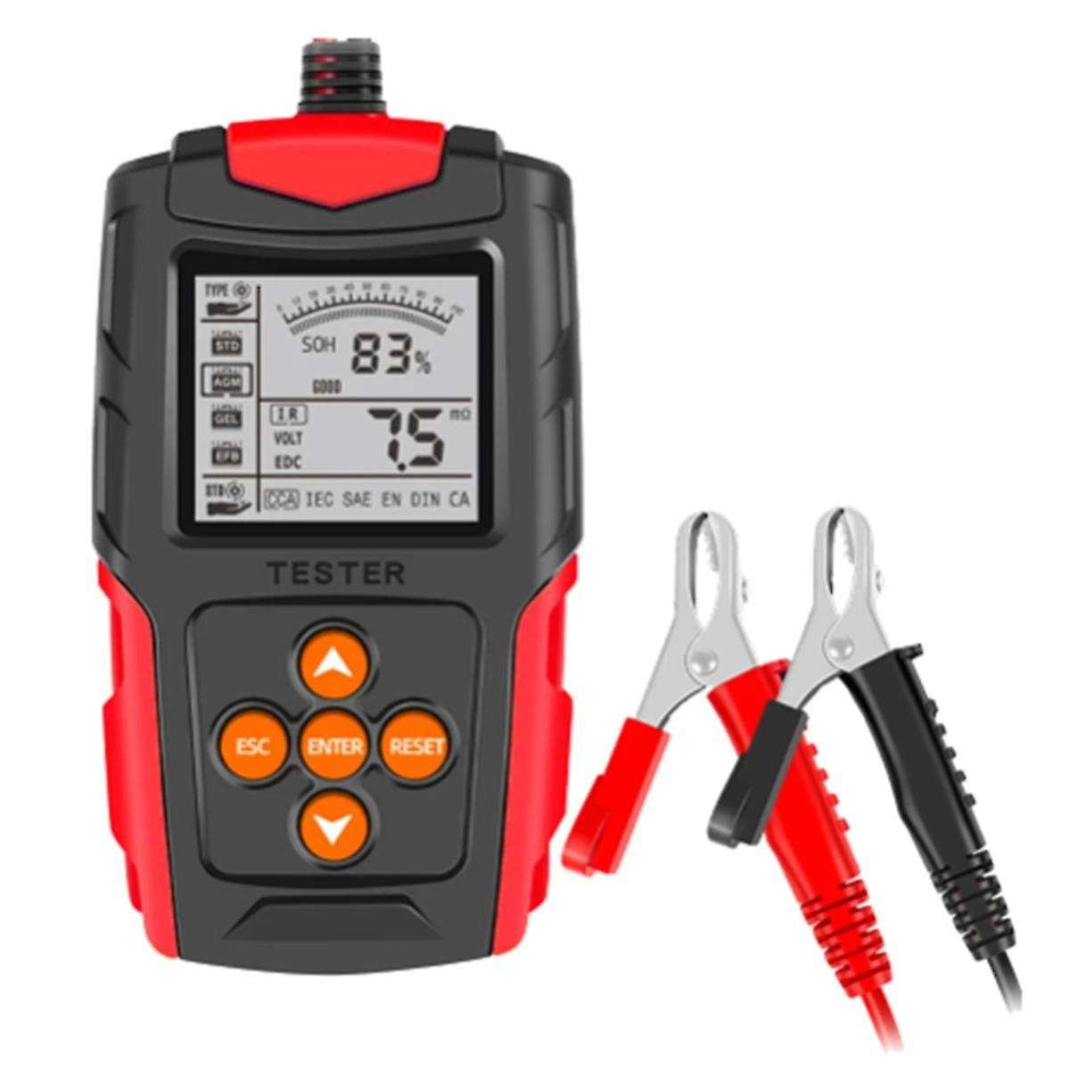 12/24v Automotive Battery Tester Lcd Display Battery Analyzer Digital for Lead-acid Battery Auto Mot