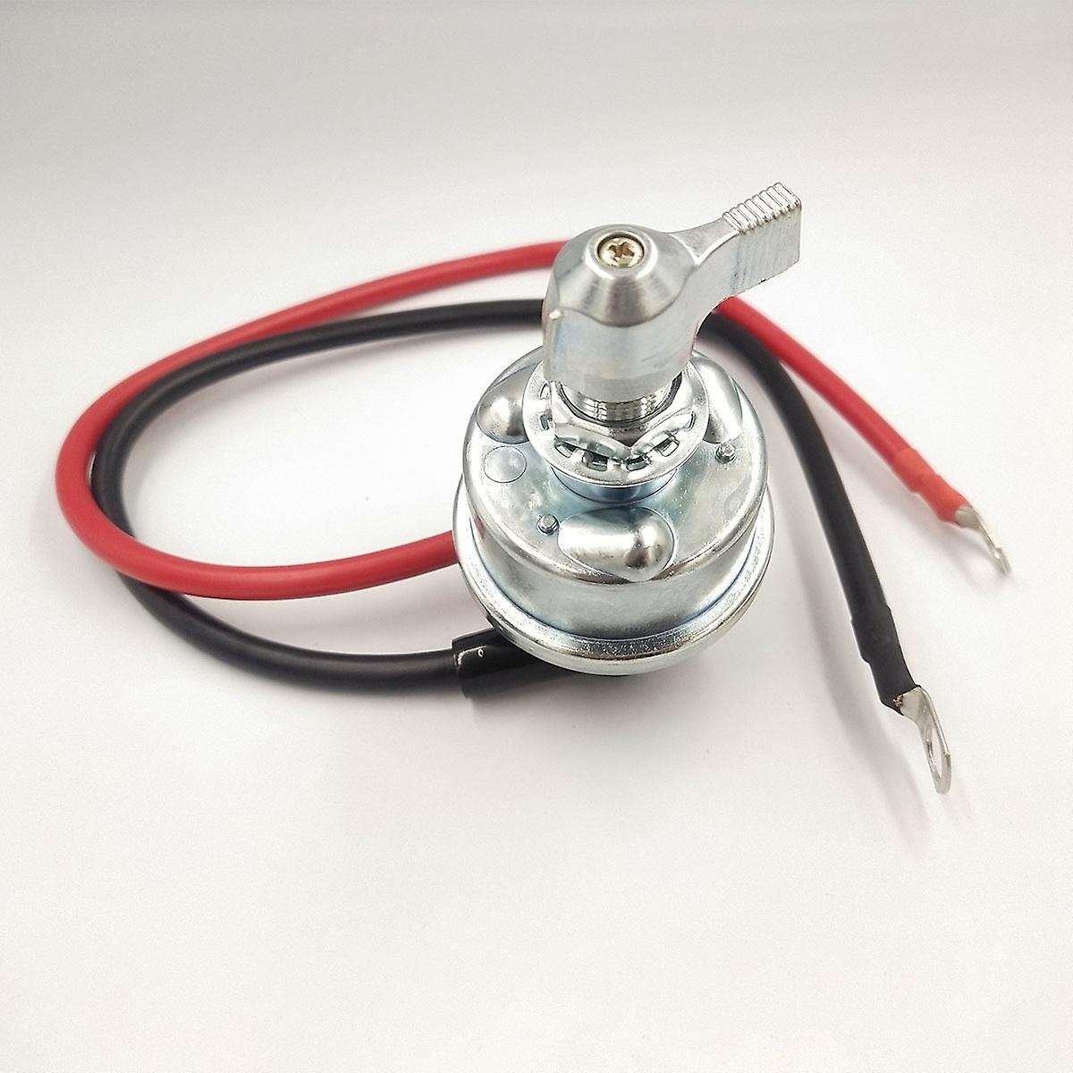 12/24V Master Battery Disconnect Switch Battery Power Cut Off Isolator with Battery Cable Wire for C