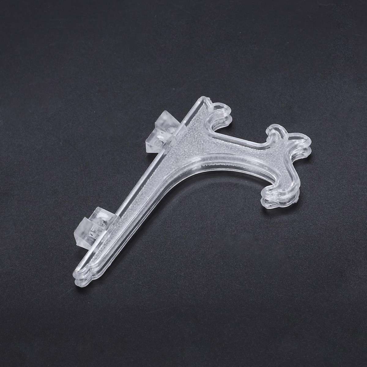 12pcs 3 Inch Plastic Easels Or Plate Holders Display Dinner Plate (transparent)