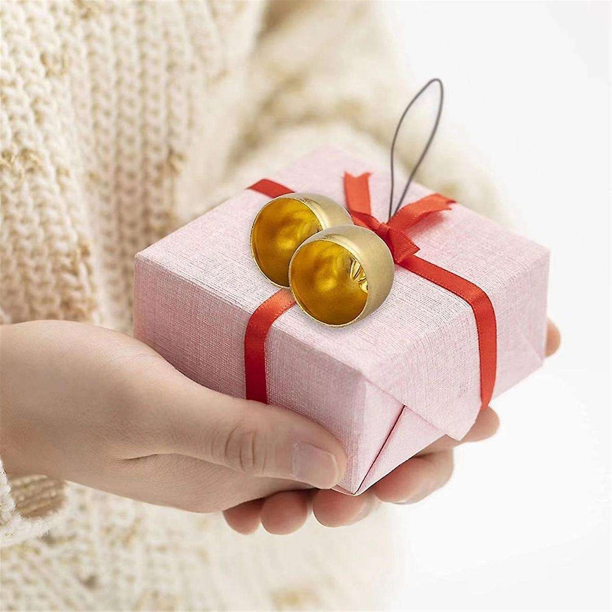 12pcs Bell Jingle Mini Metal Small Cowbell Decorative Ornament Vintage Pet Bell Ornaments Bell Wind