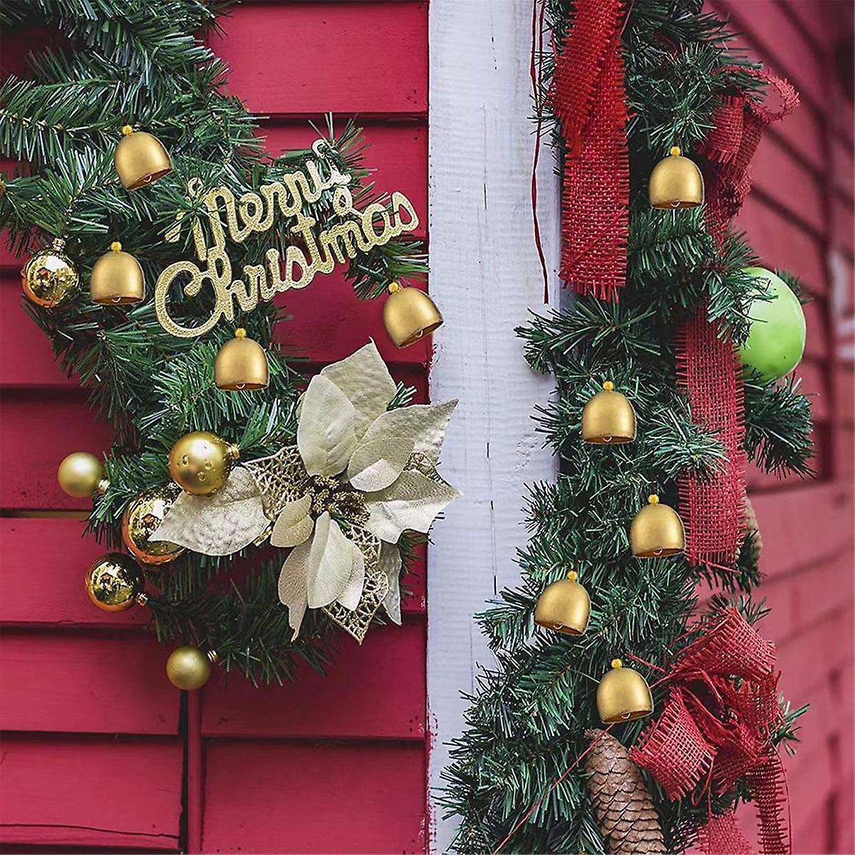 12pcs Bell Jingle Mini Metal Small Cowbell Decorative Ornament Vintage Pet Bell Ornaments Bell Wind