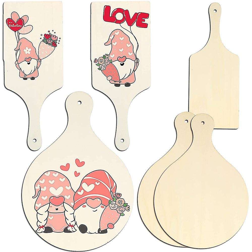 12Pcs Mini Wooden Cutting Boards with Handle Wooden Cutting Board Unfinished Planks Kitchen Cooking