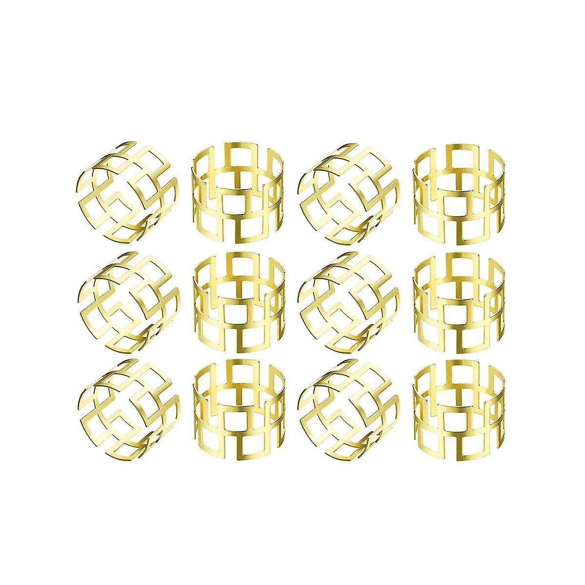 12pcs Napkin Rings Table Napkin Holder Wedding Napkin Ring Table Decoration for Dinner Napkin Ring