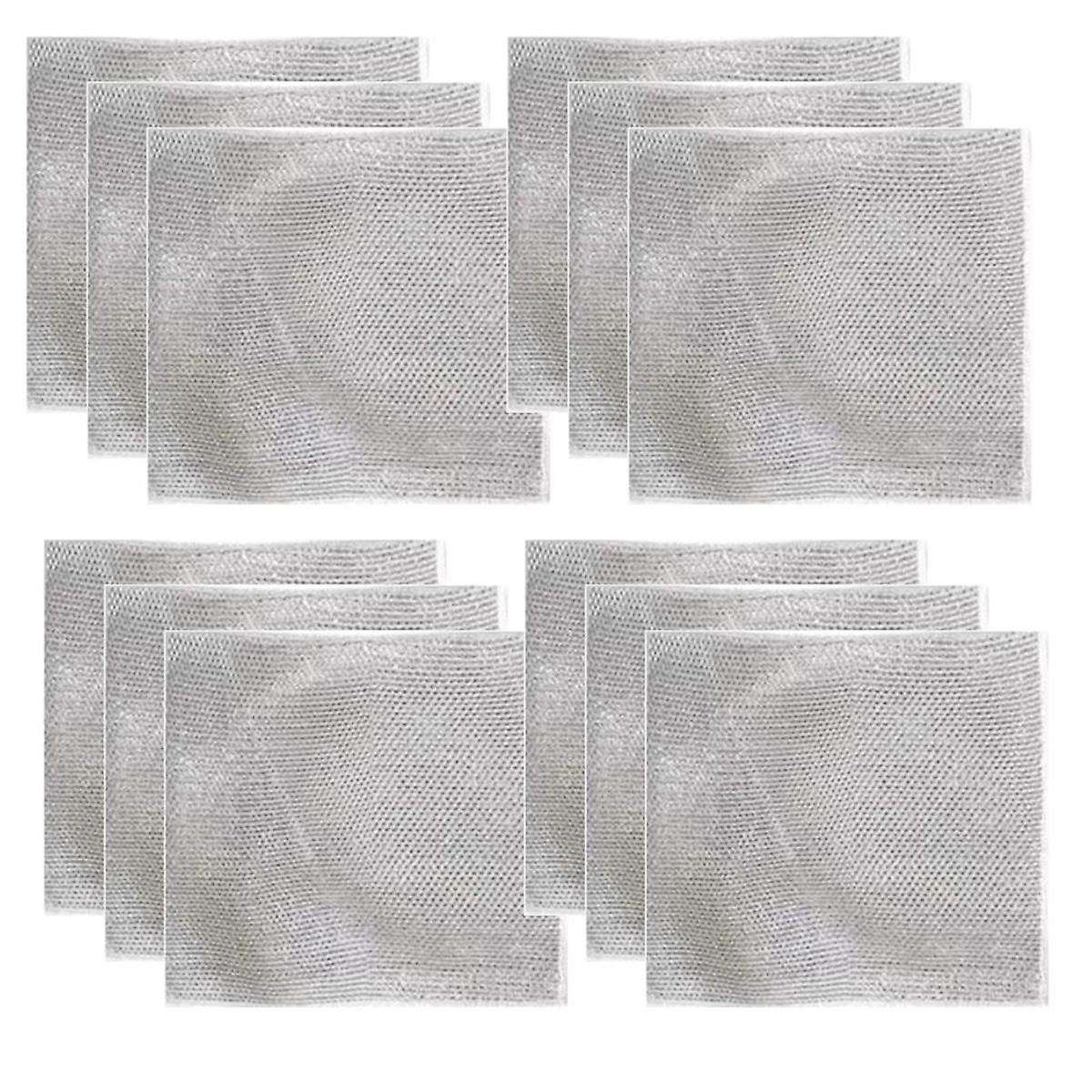 12PCS Non-Scratch Wire Dishcloth Multipurpose Wire Dishwashing Rags for Wet and Dry Wire Cleaning Cl