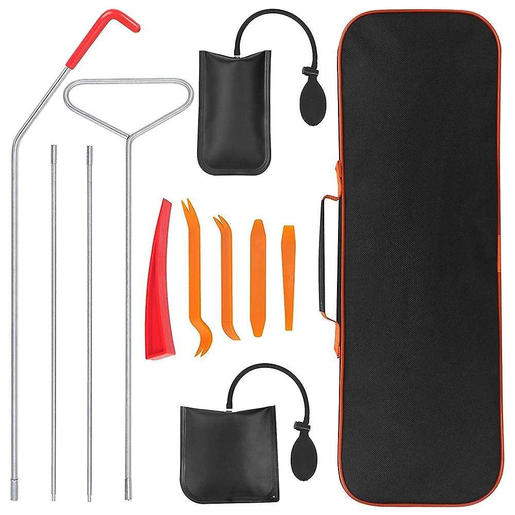 12-Piece Car Tool Kit with Air Wedge, Long-Distance Grab, Car Emergency Kit (Enhanced)