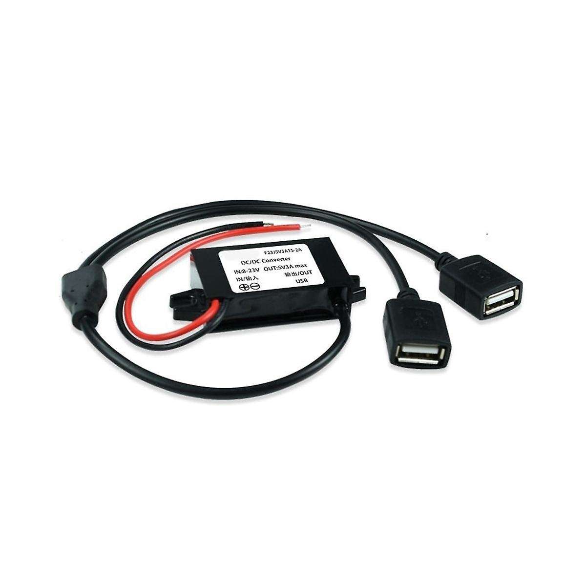 12v (8-23v) to 5v 3a Female Usb Dc Car Power Converter Voltage Regulator Dc Module Car Motorcycle C